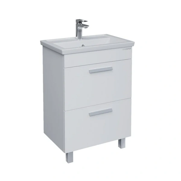 Тумба под раковину напольная Grossman Neo 60 см белая - фото 1