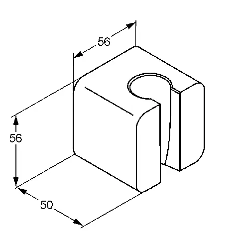 Держатель для душа Kludi A-QA 65551 пластиковый, в наличии, по запросу - фото 2