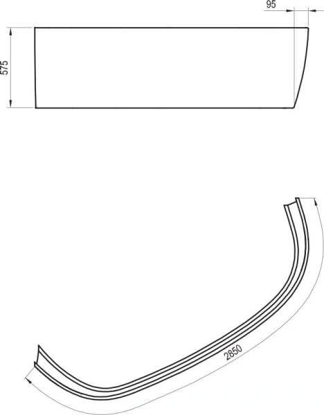 Передняя панель Ravak LoveStory II правая index_2 - фото 5