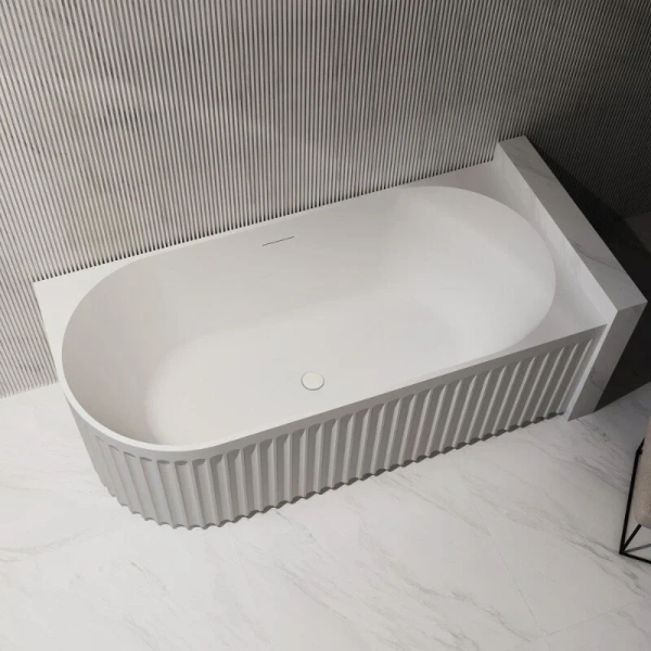Ванна акриловая Abber 150x75 см левосторонняя, без гидромассажа, маленькие - фото 6