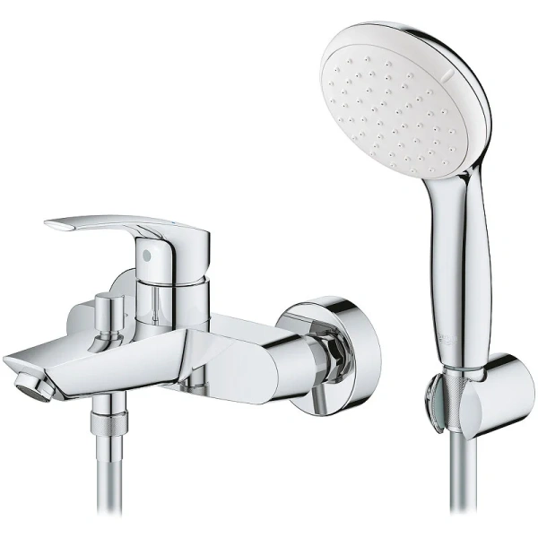 Смеситель для ванны Grohe Eurosmart с душевым гарнитуром - фото 3
