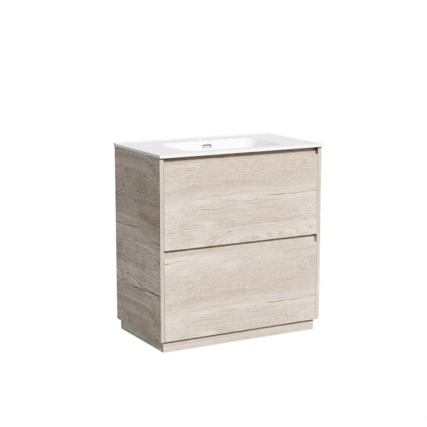 Тумба под раковину напольная Sancos Libra Floor 80 см дуб галифакс натуральный