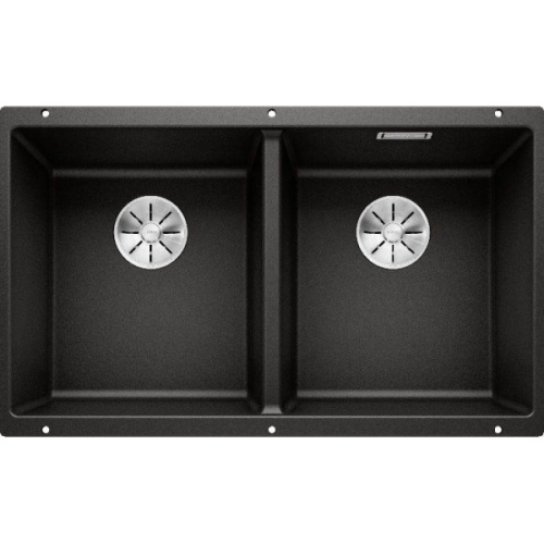 Мойка для кухни Blanco Subline 350/350-U 75 см черная - фото 10