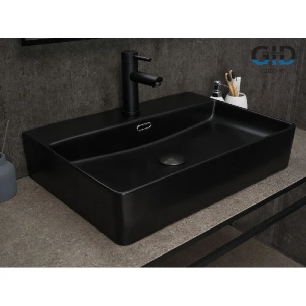 Раковина GID Geometrico Bm9256 60 см черная - фото 3
