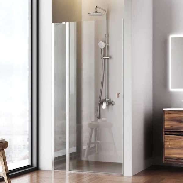 Душевая дверь в нишу Am.Pm Sunny 100 см профиль хром, прозрачные - фото 7