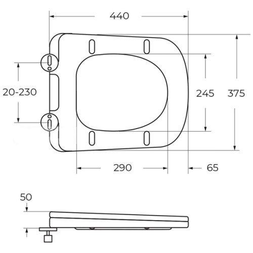 Крышка-сидение с микролифтом BelBagno Genova быстросъемная - фото 2