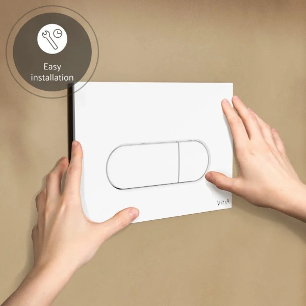 Клавиша смыва VitrA Root Round белая, в наличии index_1 - фото 8