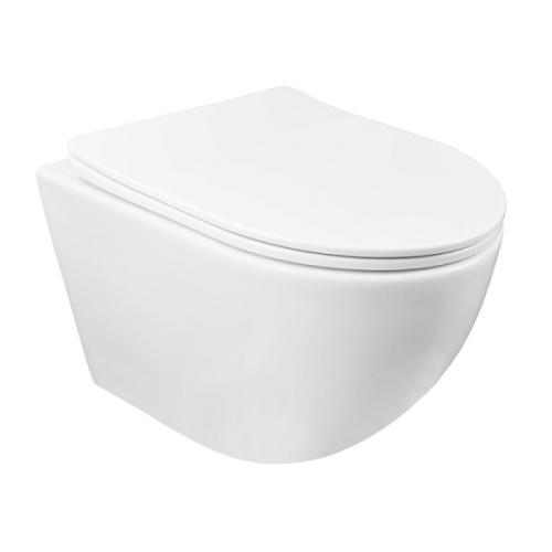 Унитаз подвесной Azario Gloria белый безободковый, подвесные, встраиваемые - фото 2