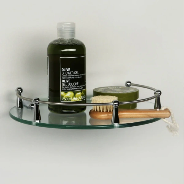 Полочка для ванной WasserKRAFT стеклянная - фото 3