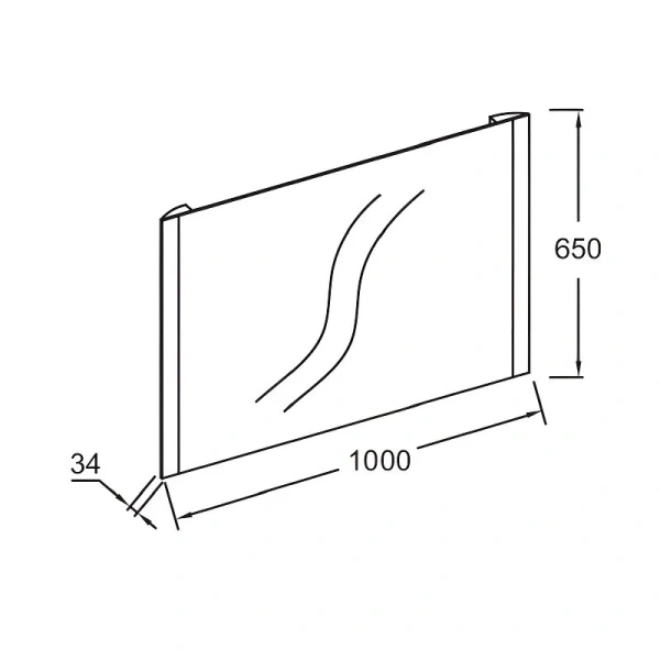 Зеркало с подсветкой Jacob Delafon Replique 100 см с функцией антипар - фото 2
