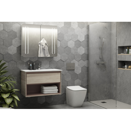 Тумба под раковину подвесная Ideal Standard Connect Air 80 см светло-коричневая, в наличии - фото 2