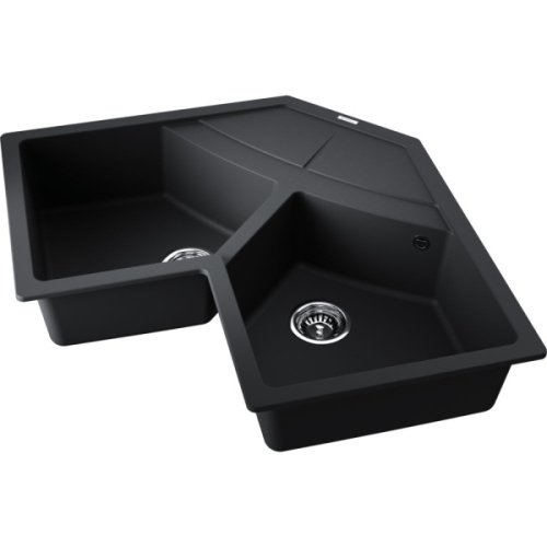 Мойка для кухни Omoikiri Sumi 83C-BL 83 см черная, врезные - фото 2