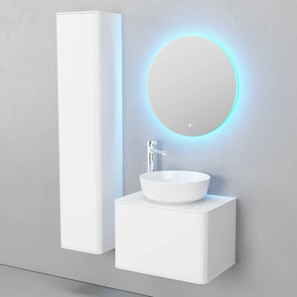 Зеркало с подсветкой Velvex Happy Julia 60 см хром - фото 3