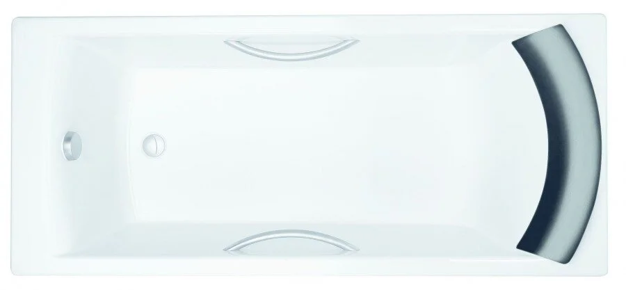 Ванна чугунная Jacob Delafon Biove 170х75 см с отверстиями для ручек, с антискользящим покрытием - фото 4