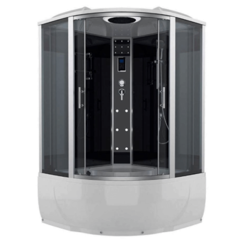 Душевой бокс, задние стенки зеркальные, стекло тонированное, Erlit Comfort ER 4350T-C2