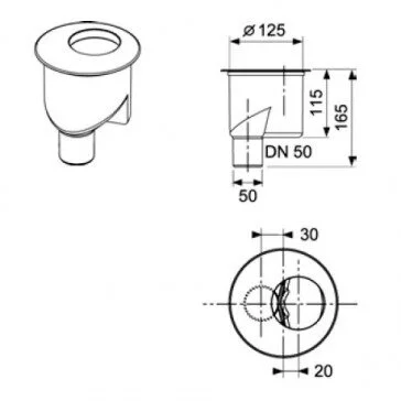 Сифон Tece TECEdrainline вертикальный - фото 2