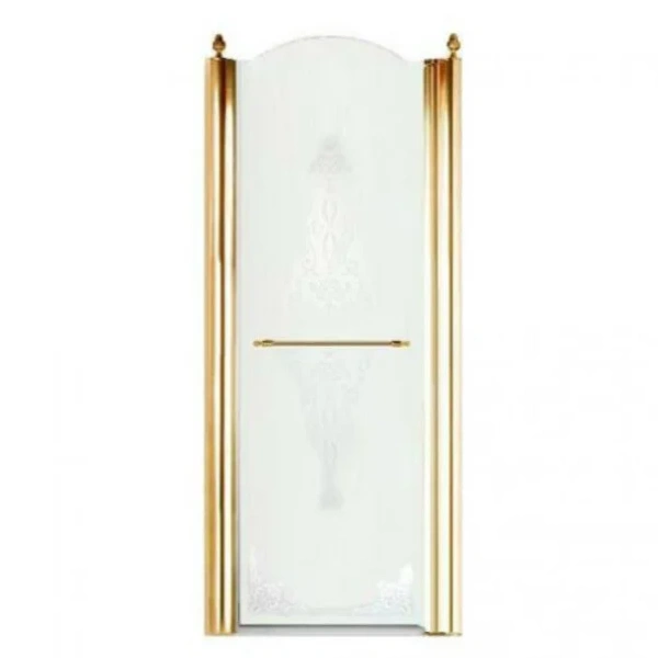 Душевая дверь в нишу Migliore Diadema 80 см профиль бронза стекло прозрачное правая - фото 4