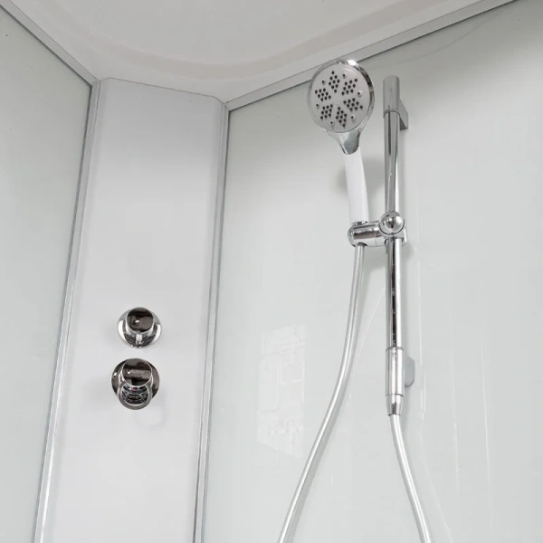 Душевая кабина Deto EM 90x90 см с крышей, угловые, недорогие, для дачи, без гидромассажа, c тропическим душем, с вентиляцией, с крышей - фото 5