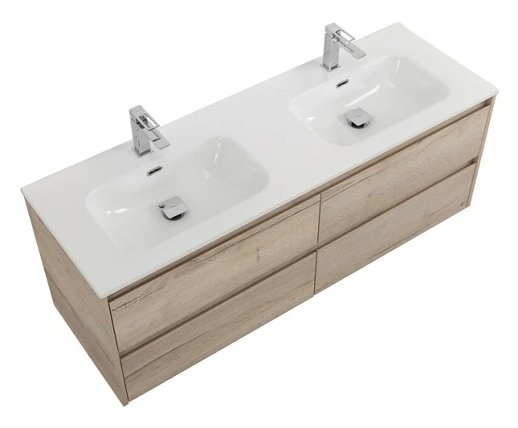 Тумба под раковину подвесная BelBagno Kraft 120 см Rovere Galifax Bianco - фото 4