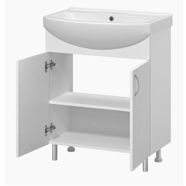 Тумба под раковину напольная Misty Изео 70 см белая, 70 см - фото 6