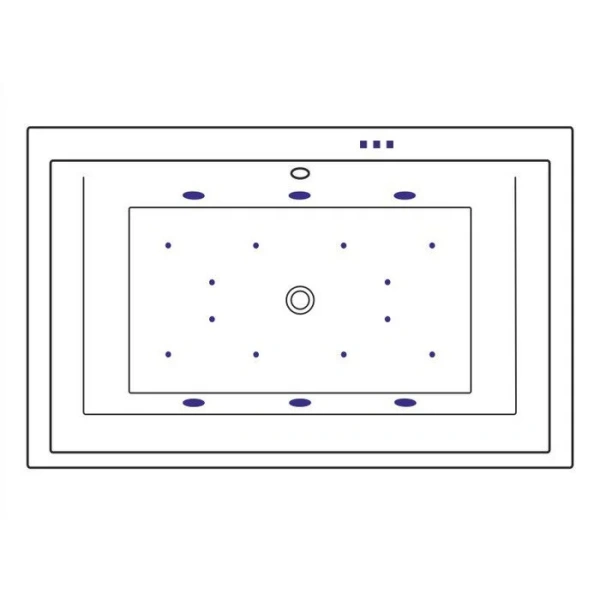 Ванна гидромассажная Excellent Crown Lux Relax 190 x 120 см, белый/золото, WAEX.CRO19.RELAX.GL - фото 3