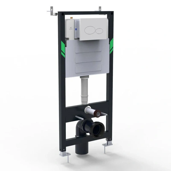 Инсталляция для унитаза Black&White Universe с бачком - фото 1