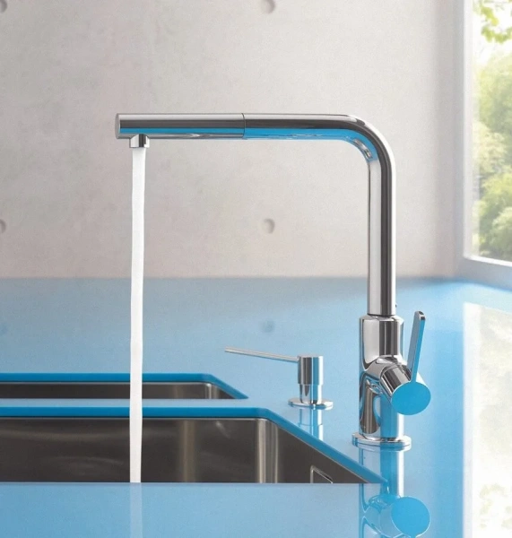 Смеситель для кухни Kludi L-ine 40851 однорычажный - фото 4