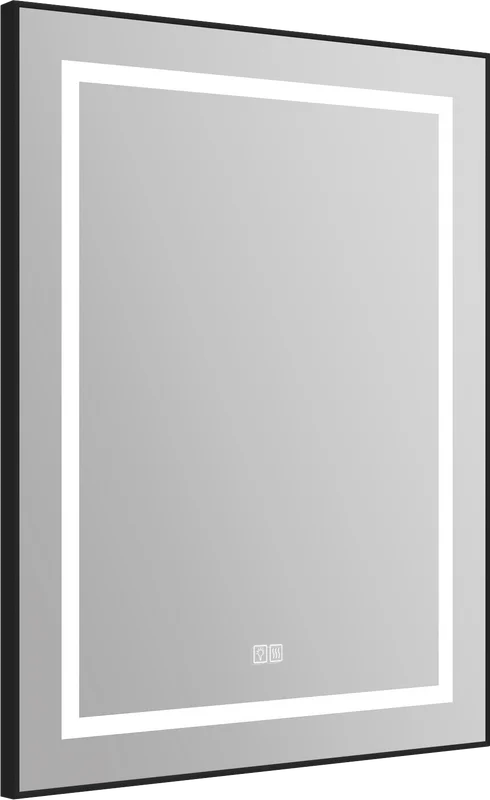 Зеркало с подсветкой BelBagno Kraft 70 см с подогревом черное, сенсорное - фото 9