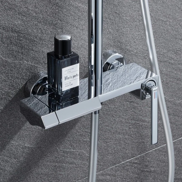 Душевая стойка Black&White Universe 5015 латунь, рычажные - фото 6