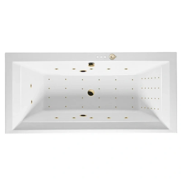 Ванна гидромассажная Excellent Crown Grand Nano 190 x 90 см, цвет белый/золото, WAEX.CRG19.NANO.GL - фото 1