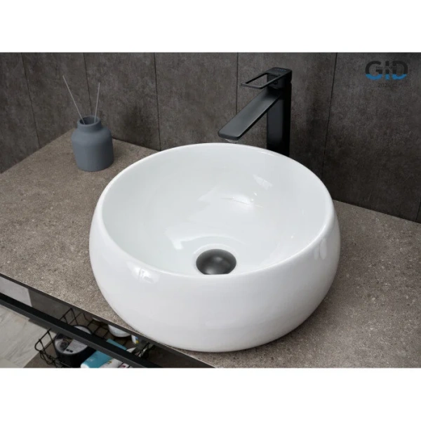 Раковина GID Esfera N9140 40 см белая - фото 3