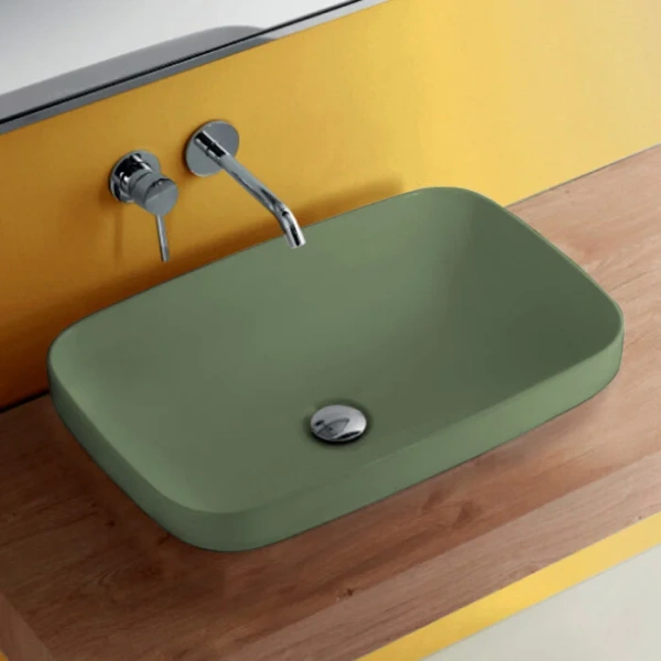 Раковина Kerasan Tribeca 60 см Verde Muschio - фото 2