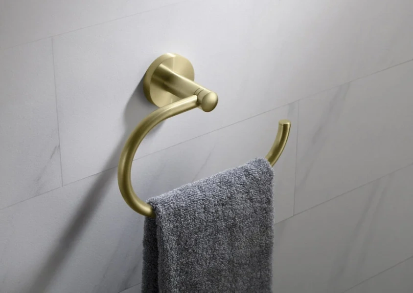 Полотенцедержатель Timo Saona золото матовое - фото 4