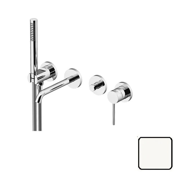 Смеситель для ванны Gattoni Circle Two белый - фото 2