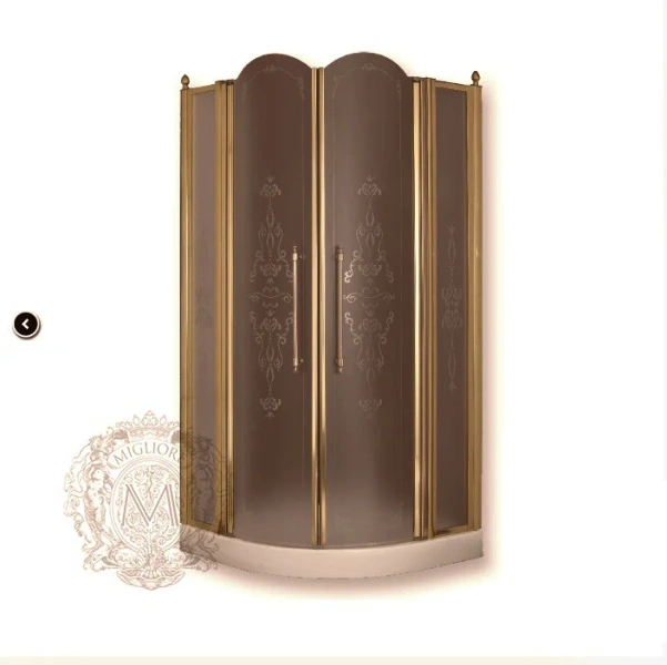 Душевой уголок Migliore Diadema 90х90 см стекло прозрачное декорированное - фото 1