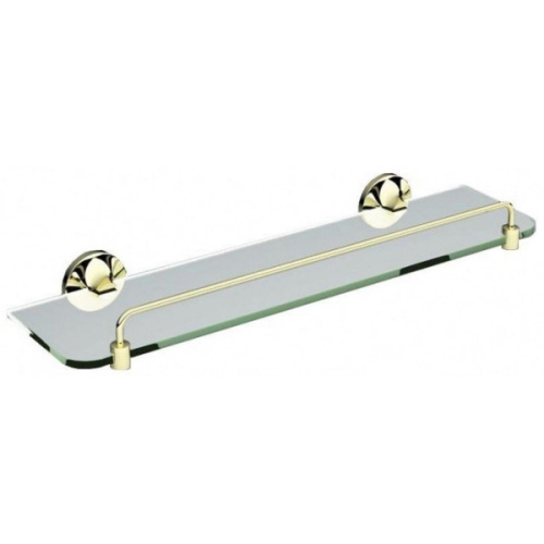 Полка стеклянная, золото, Art&Max Bohemia - фото 1