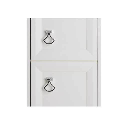Шкаф-пенал подвесной ASB-Woodline Риола 40 см слоновая кость - фото 4