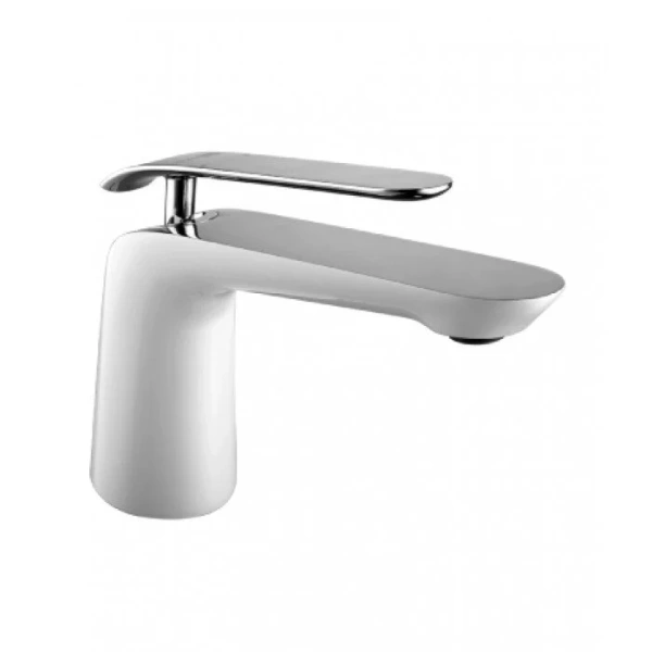 Смеситель для раковины хром/белый Lemark Melange LM4906CW - фото 1
