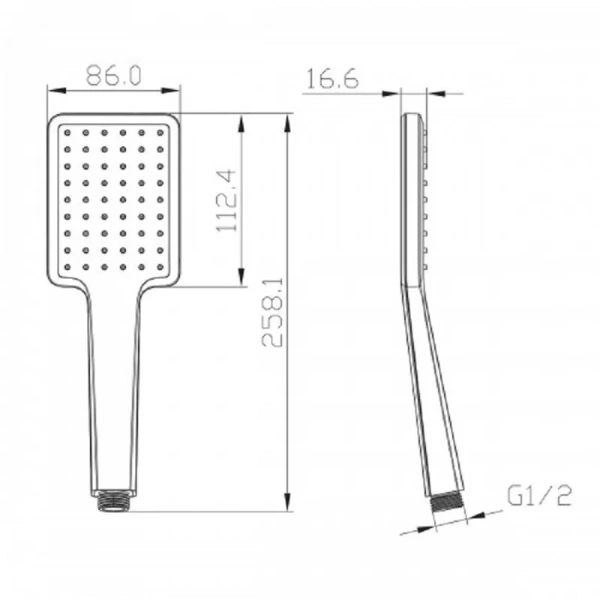 Лейка для душа Lemark LM8124 прямоугольная - фото 3
