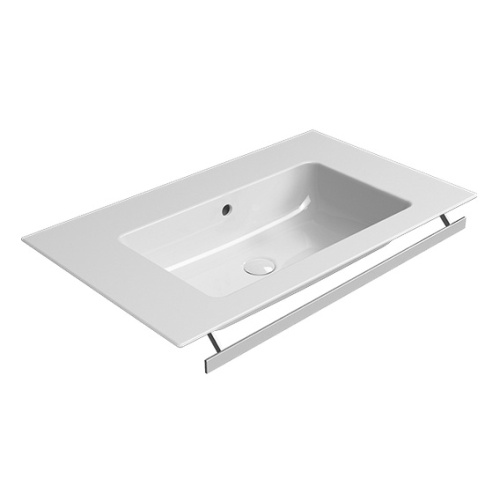 Полотенцедержатель под раковину, цвет хром,  GSI Pura PAPR80, двойные - фото 2