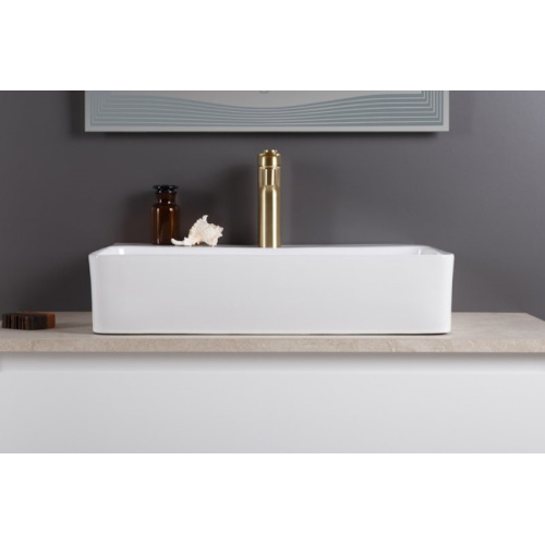 Раковина BelBagno 60 см накладная, в форме чаши, прямоугольной формы - фото 5