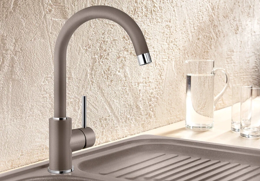 Смеситель для кухни Blanco Mida темная скала, современные, hi-tech - фото 3