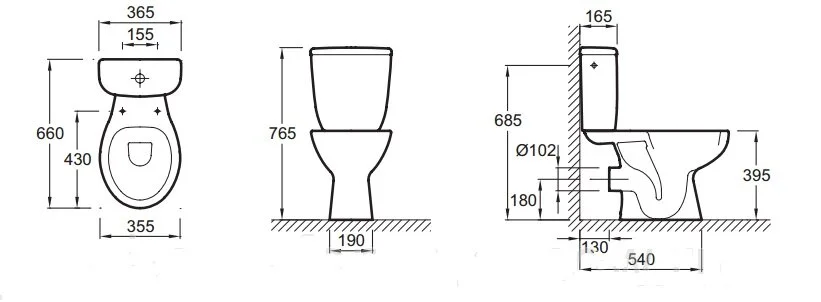 Унитаз-компакт Jacob Delafon BRIVE E0383N - фото 2