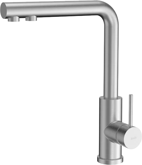 Смеситель для кухни IDDIS Rule сталь матовая, на мойку, на столешницу - фото 6