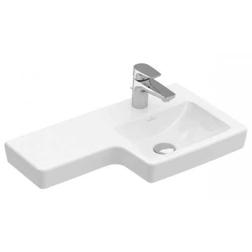 Раковина Villeroy & Boch Subway 2.0 63 см правая, цвет альпийский белый - фото 1