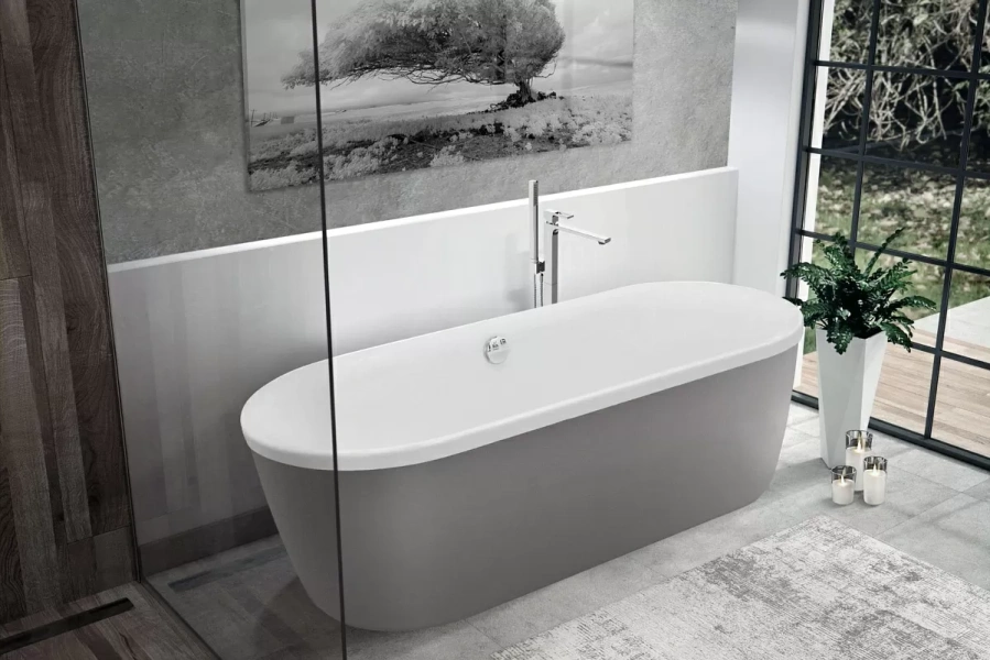 Ванна акриловая Cezares Metauro 180x80 см без гидромассажа - фото 4