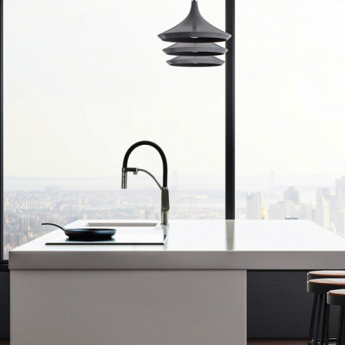 Смеситель для питьевой воды Lemark Bronx с гибким изливом графит - фото 2