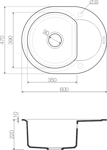 Мойка для кухни Omoikiri Sakaime 60E-EV 60 см эверест, врезные - фото 2