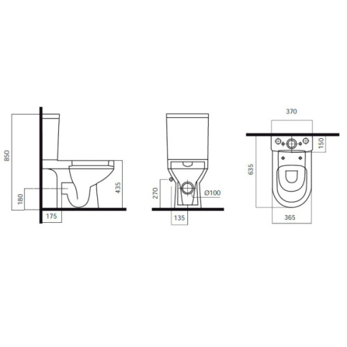 Унитаз-компакт AM.PM Spirit C708607SC - фото 3