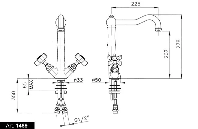 Смеситель для кухни Nicolazzi D.Anglaises 1469 - фото 4